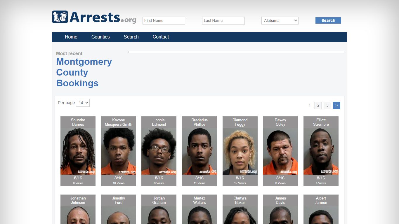 Montgomery County Arrests and Inmate Search